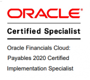 Oracle Finance Cloud Payables 2020 Certified Implementation Specialist 