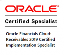 Oracle Finance Cloud Receivables 2019 Certified Implementation Specialist 